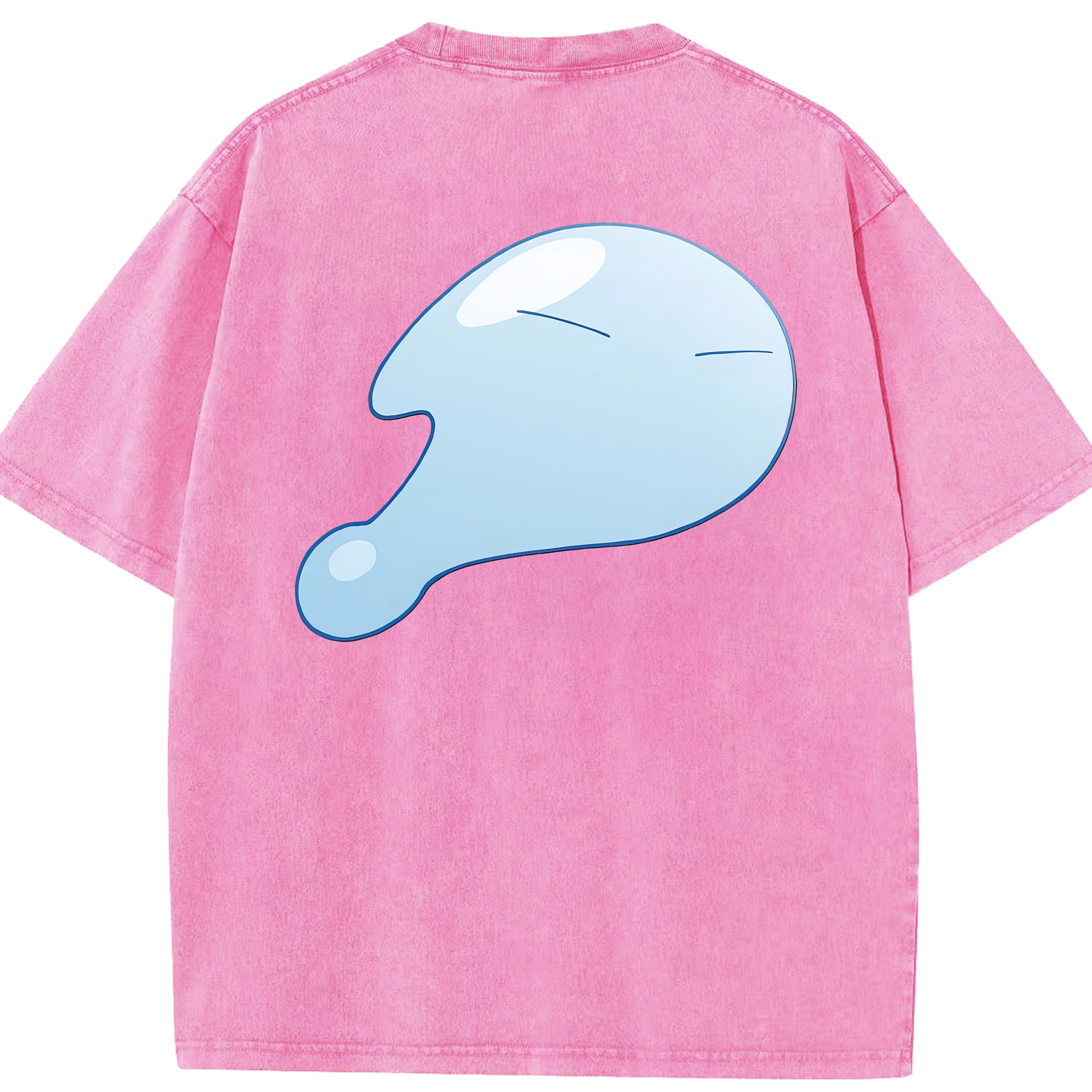 （画像用） 転スラ Regarding Reincarnated to Slime 綿100% ヴィンテージ風 半袖Tシャツ（背面プリント）
